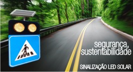 Sinalização Led Solar